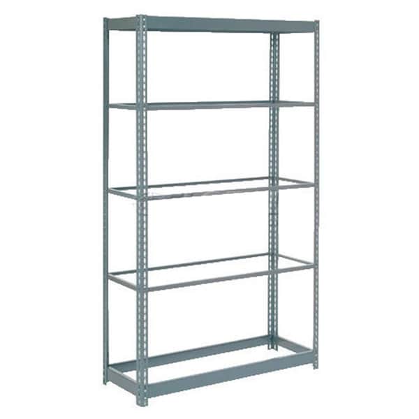 Heavy Duty Shelving 48W x 12D x 60H With 5 Shelves, No Deck, Gray